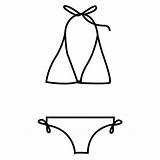 Bikini Coloring Pages Bathing Drawing Dibujos Suit Ropa Bikinis Outlines Designlooter Woman Getdrawings 為孩子的色頁 sketch template