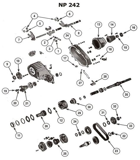 jeep xj transfer case linkage diagram