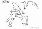 Pokemon Coloring Kabutops Pages Printable Kids Hobby Creative Place sketch template