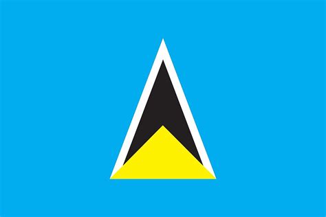 flags symbols and currencies of saint lucia world atlas