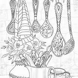 Coloring Spoons Favoreads sketch template