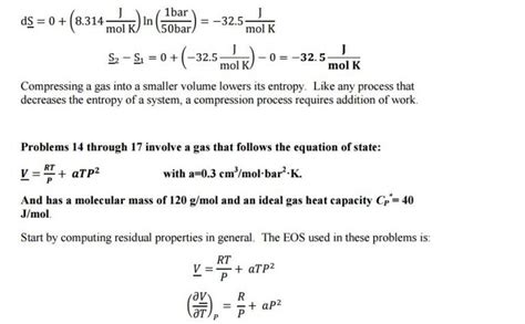 a gas has an ideal gas heat capacity of cp 7 2 r and is described