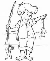Coloring Boy Summer Fish Print Fishing Topcoloringpages Pages Sheet sketch template