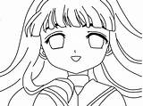 Tomoyo Lineart sketch template