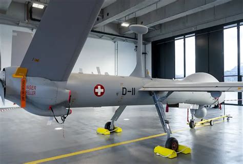 elbit systems presents   hermes  hfe drone destinated  switzerland