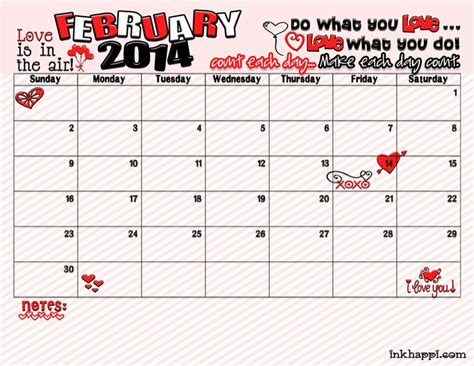 february calendar calendar printables calendar