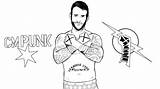 Wwe Coloring Pages Punk Cm Drawing Hardy Jeff Colouring Championship Roman Logo Reigns Wrestling Printable Kids John Orton Randy Cena sketch template