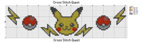 Free Pikachu Cross Stitch Pattern Pokemon Pokeball Cross Stitch Quest