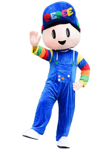 professional  style pepee boy mascot costume blue boy mascot costume