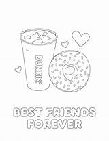 Dunkin Donuts sketch template