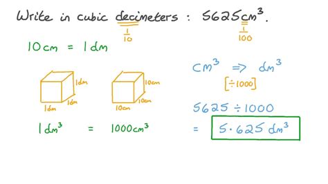 question video converting  cubic centimeters  cubic decimeters