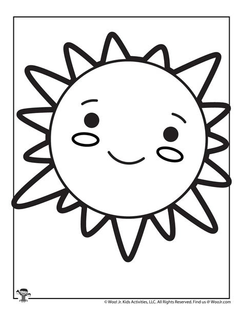 cute sun coloring page  kids woo jr kids activities childrens publishing