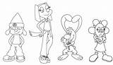Brandy Parappa Cacti Whiskers Lineart sketch template