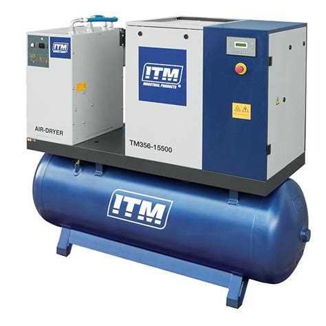 itm air compressor rotary screw  refridgerated dryer  phase hp ltr fad