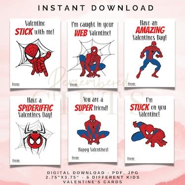 spider man themed valentines day cards  etsy   superhero