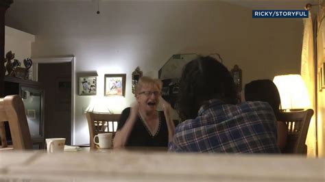video surprise marriage proposal leaves fiancee s grandmother with