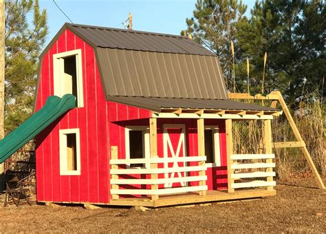 barn silo  story playhouse plan  kids pauls playhouses
