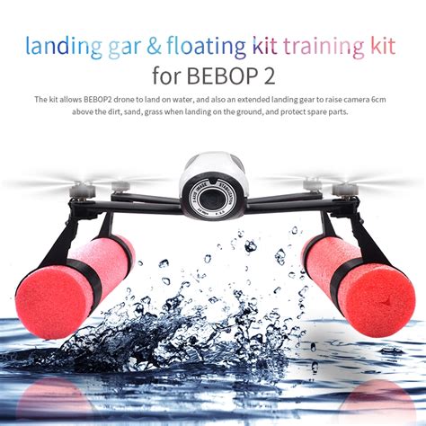 landing gear buoyancy rods set water surface land   device  parrot bebop  rc drone