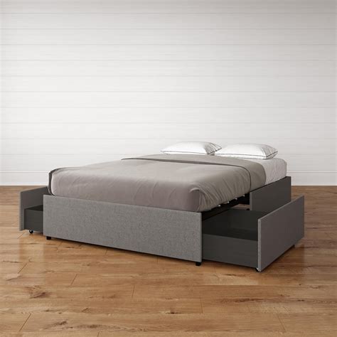 dhp maven platform bed   storage king size frame grey