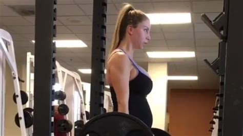 pregnant fitness star banned from instagram for bump video