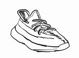Yeezy Pages Shoes Coloring Template sketch template