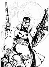 Marvel Punisher Dessin Coloring Pages Fr Coloriage Heroes sketch template