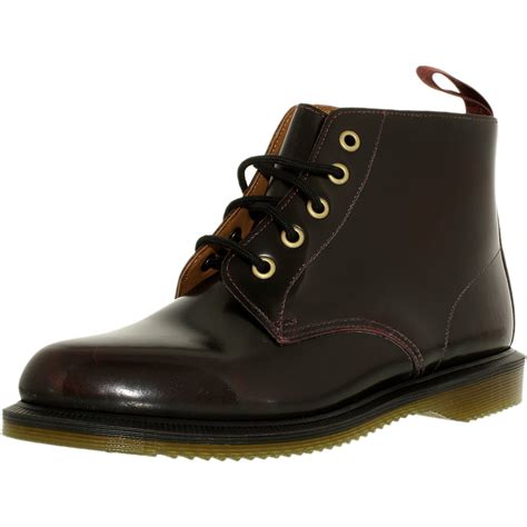 dr martens womens emmeline  eye leather cherry red rogue high top rubber boot  walmart
