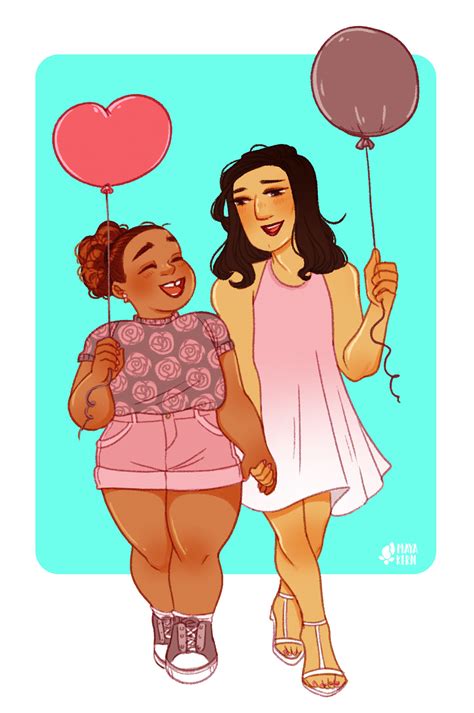 Balloon Date More Art For My Sapphic Summer Zineposted Originally At