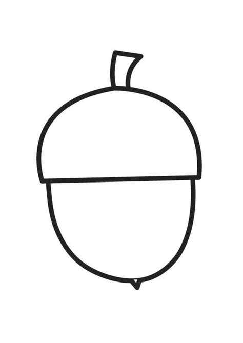 kleurplaat eikel afb