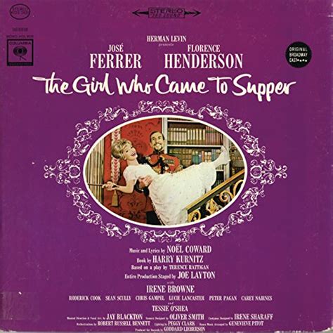 the girl who came to supper original broadway cast