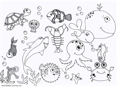 printable colouring pages   sea kids  adult coloring