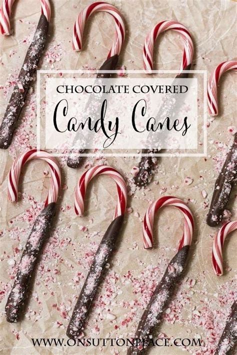Chocolate Covered Candy Canes On Sutton Place Christmas Food Ts