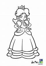 Daisy Coloring Princess Mario Pages Super Printable Peach Visit Sheets Kids Paper sketch template