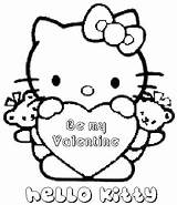 Coloring Valentine Pages Valentines Kitty Hello Disney Princess Color Cards Printable Print Kids Card Sheets Getcolorings Printables Visit sketch template