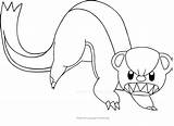 Pokemon Yungoos Ausmalbilder Stampare Dibujo Drucken Färben Imprimer Pok Cartonionline sketch template