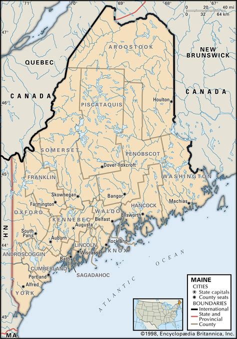state  county maps  maine