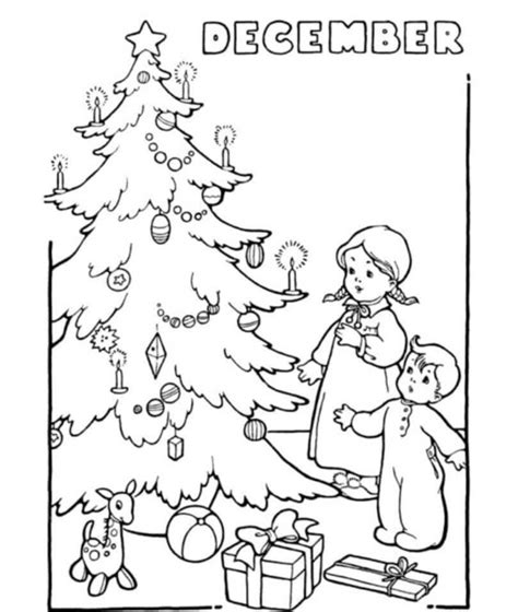 december coloring pages printable