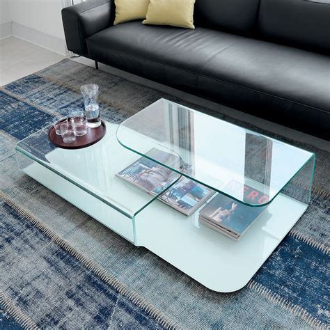 Hug Curved Glass Coffee Table Klarity Glass Furniture Glass