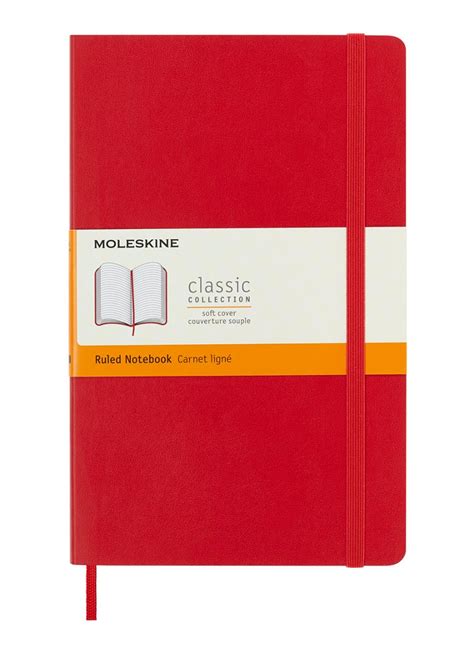 moleskine classic notitieboek    cm rood de bijenkorf