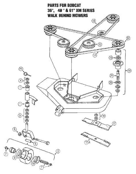 bobcat walk  mower parts diagram  reviewmotorsco