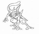 Greninja Pokemon Ash Coloring Pages Colouring Alone Print Mega Drawing Printable Color Sheets Sketch Deviantart Template Pokemone Getcolorings Pokémon Search sketch template