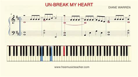 How To Play Piano Un Break My Heart By Toni Braxton