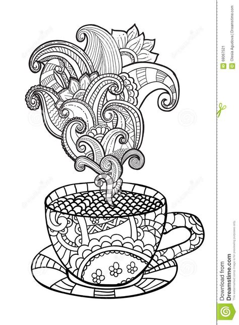 printable tea cup coloring page thousand    printable