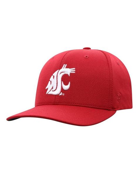 top of the world crimson washington state cougars reflex logo flex hat
