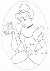 Cinderella Coloring Pages Mouse Disney Para Printable Cendrillon Coloriage Kids Princess sketch template