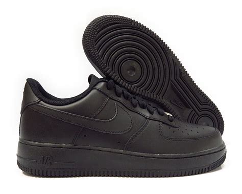 nike   nike air force    black men sneakers size