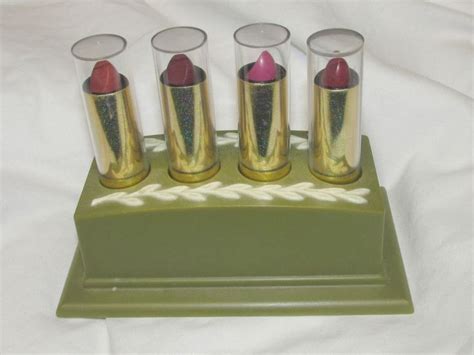 vintage lipstick holder fesco inc m 652 made in usa with 4 lipstick