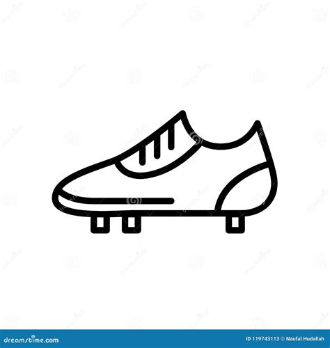 football boot icon shoes simple illustration outline style sport