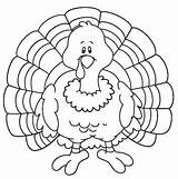Coloring Thanksgiving Pages Funny Turkey Printable Color Getcolorings sketch template