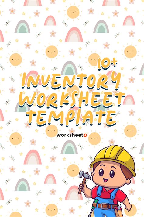 inventory worksheet template    worksheetocom